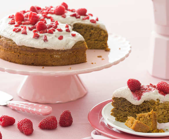 Bizcocho de calabaza con frosting de anacardos