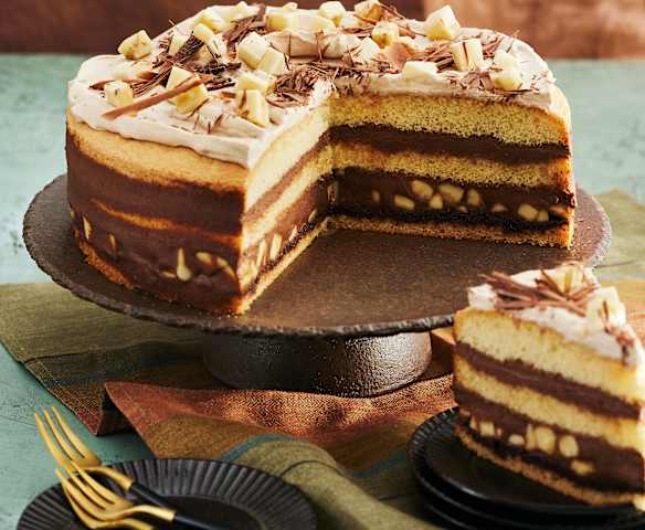 Bananen-Espresso-Sahne-Torte