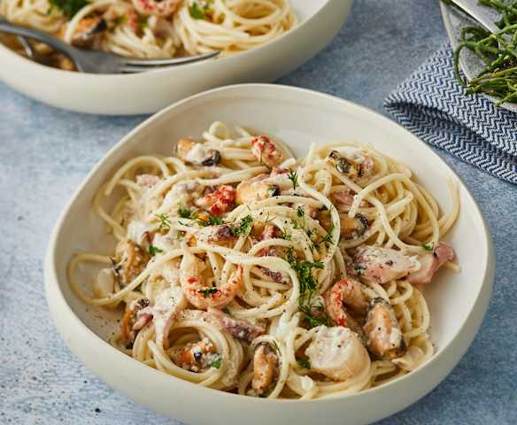 Spaghetti aux fruits de mer express