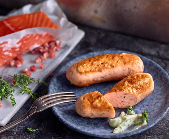 Lososová klobása s tymiánem
