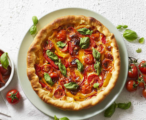 Quiche ai peperoni e pomodori