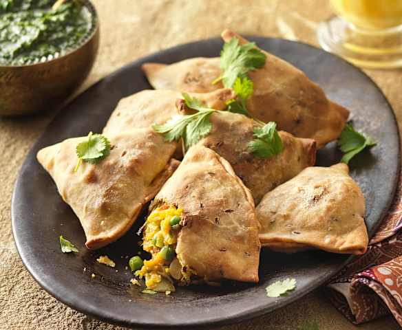Vegetarische Samosas aus dem Backofen