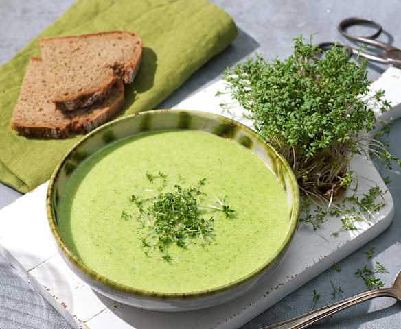 Aromatische Kressesuppe