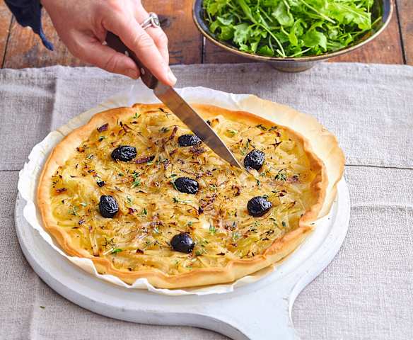 Pissaladière à la farine intégrale