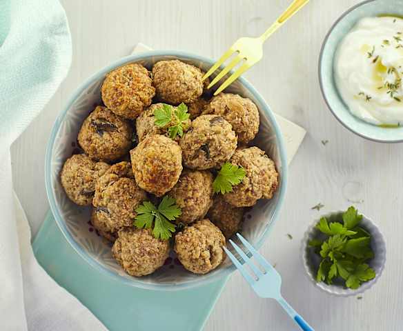 Polpette di carne e melanzane Polpette di carne e melanzane