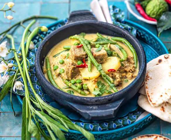Gulai de seitan et légumes