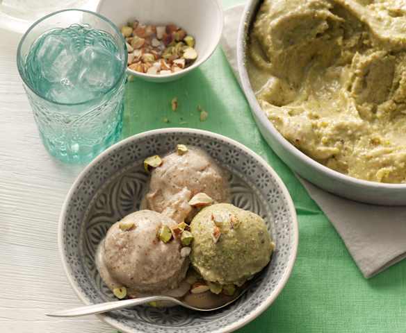 Gelato pistacchio e mandorle