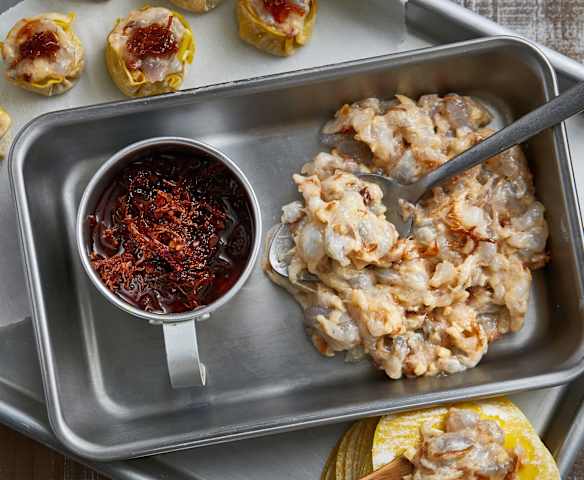 XO酱虾仁笋丁馅