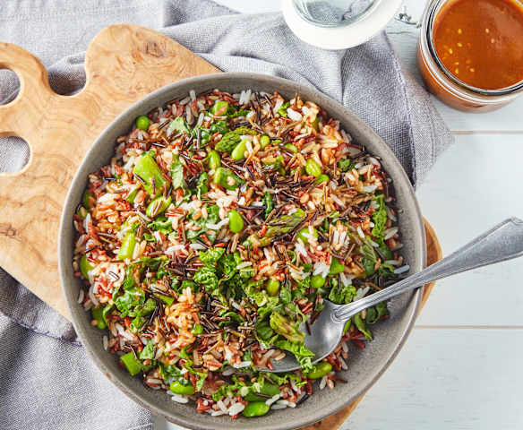 Wild Rice Salad with Miso Vinaigrette