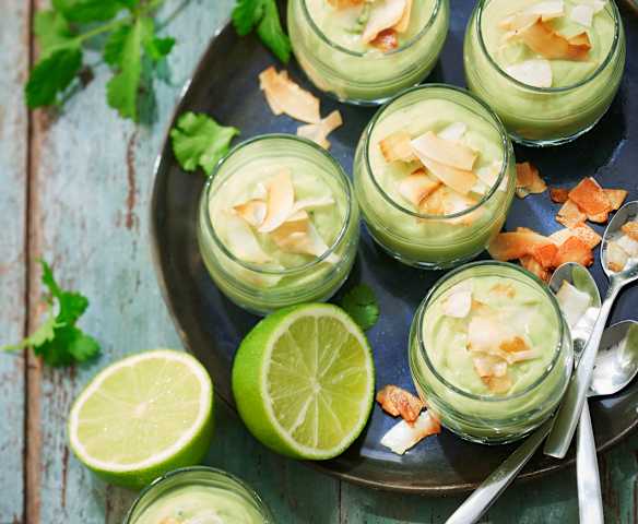 Crème d'avocat coco et citron vert