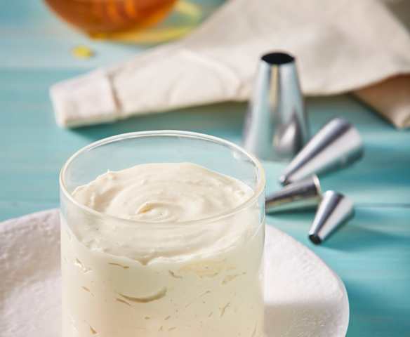 Crema de queso y miel