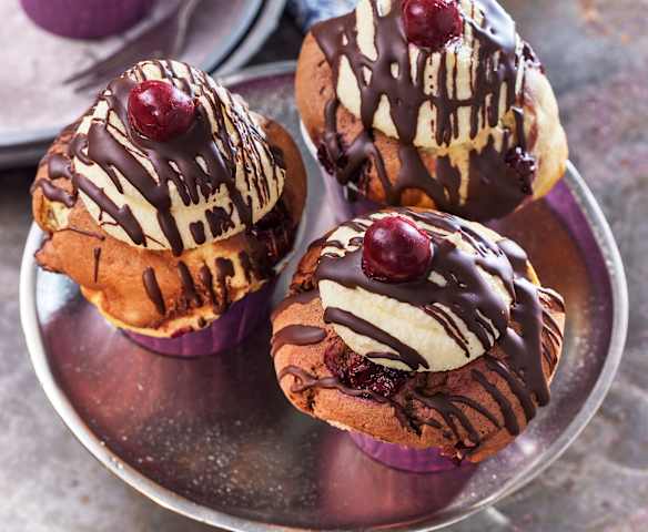 Vegane Donauwellen-Cupcakes Vegane Donauwellen-Cupcakes