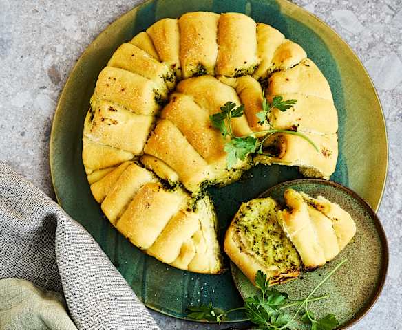 Knoblauch-Faltenbrot