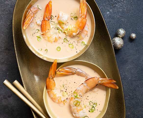 Bisque de gambas et fenouil Bisque de gambas et fenouil