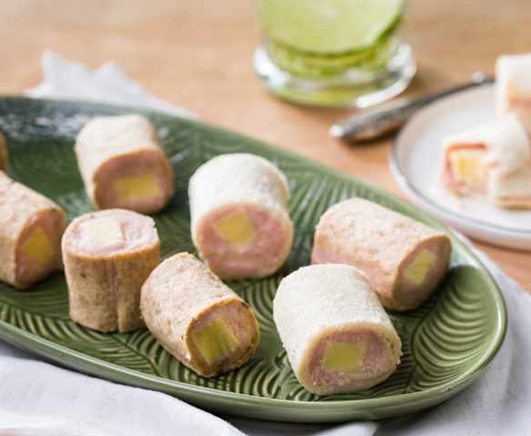 Sushi sándwiches con paté de jamón