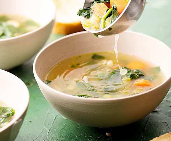 Batch cooking: Sopa de judías blancas con verduras