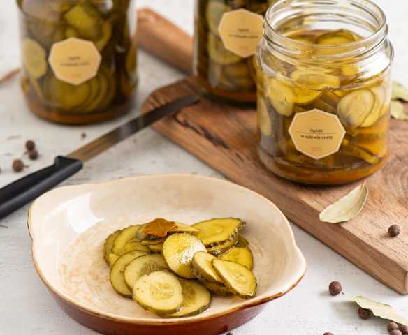 Ogórki w zalewie curry (TM6, TM7)