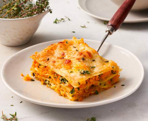Kürbis-Mangold-Lasagne