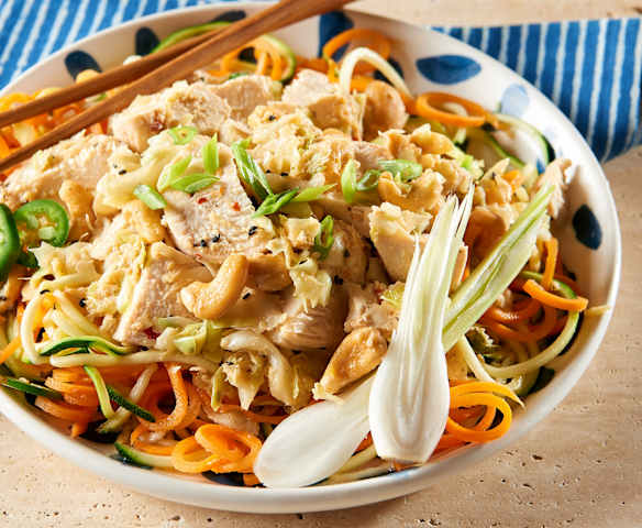 Sesame Ginger Chicken with Zoodles Sesame Ginger Chicken with Zoodles