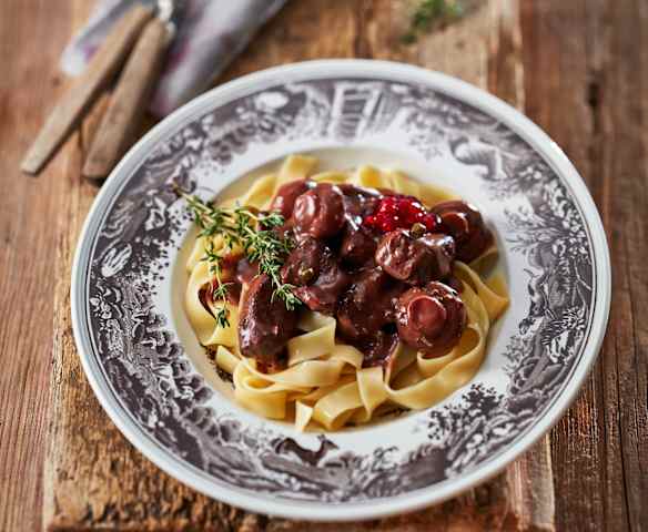 Hirschfilet mit Schokoladen-Pfeffersauce