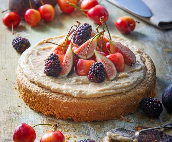 Pastel de vainilla vegano
