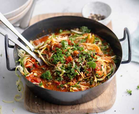 Vegan Spiralized Zucchini Pasta