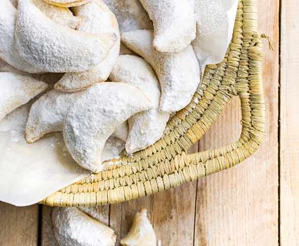 Cornes de gazelle, vanille et fleur d'oranger