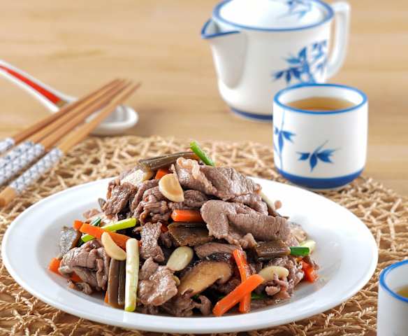 剝皮辣椒牛肉片