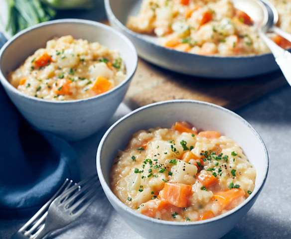 Möhren-Kohlrabi-Risotto