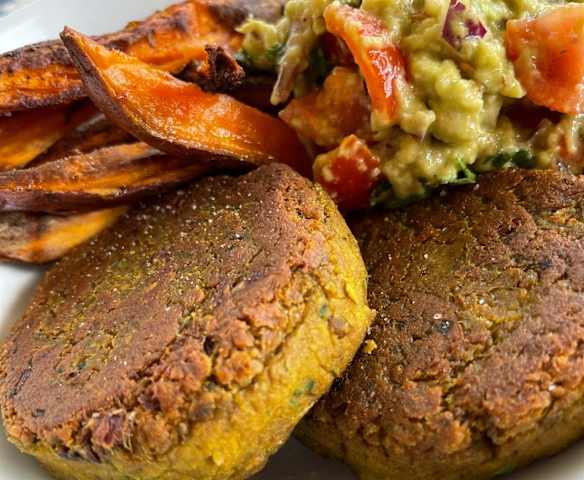 Hambúrgueres de lentilhas da Sena