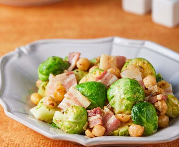 Brussels Sprouts with Chestnuts and Pancetta