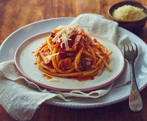 Pasta alla amatriciana (Bimby Friend) Pasta alla amatriciana (Bimby Friend)