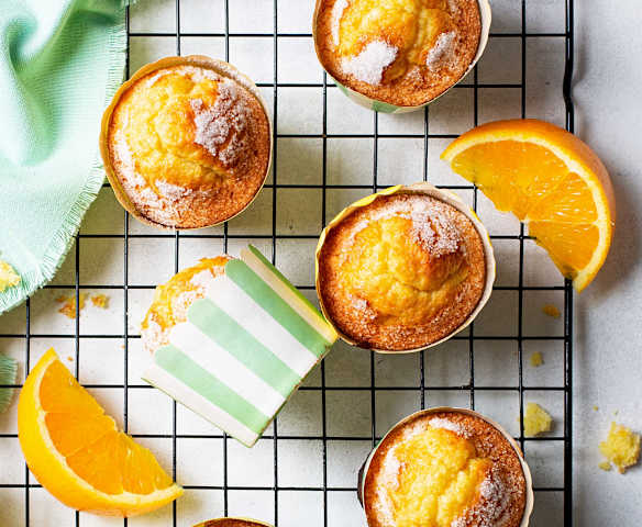 Magdalenas de naranja