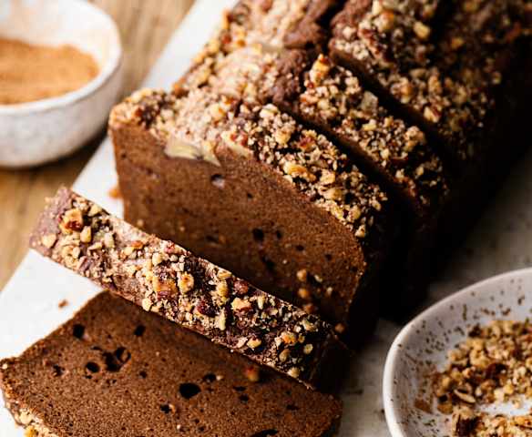 Cake de plátano con algarroba Cake de plátano con algarroba