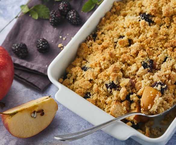 Crumble pommes-mûres