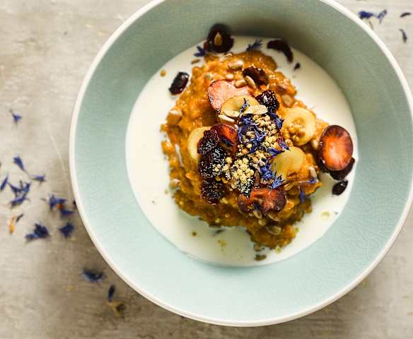 Špaldová kaše s mrkví a zázvorem