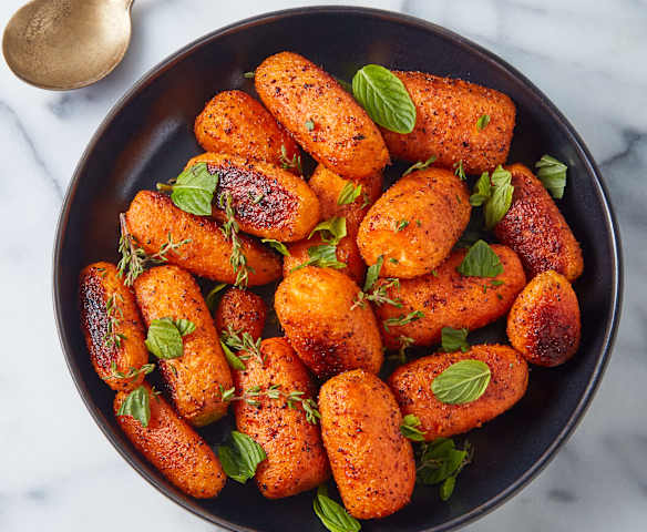 Zanahorias asadas a las finas hierbas (Pelar)