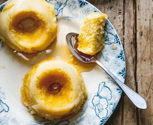 Petits gâteaux vapeur aux poires et au sirop d'érable