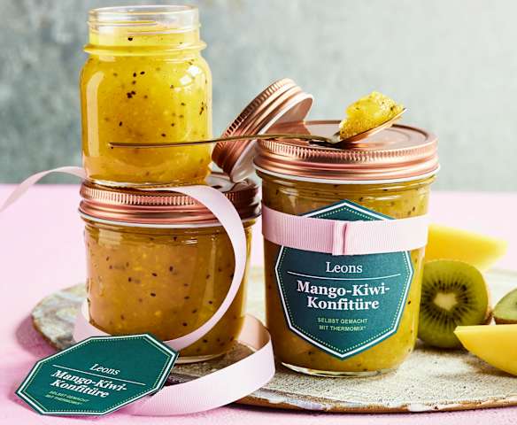 Confettura di mango e kiwi