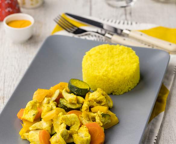 Straccetti di pollo alla curcuma