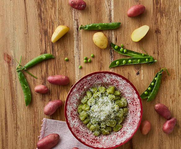 Gnocchi di patate e piselli