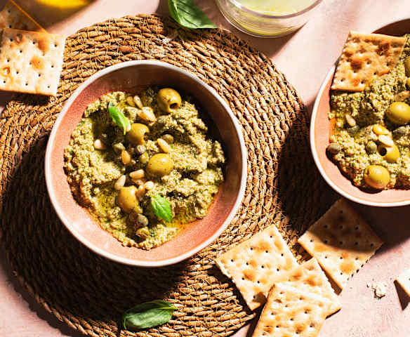 Tapenade de olivas verdes