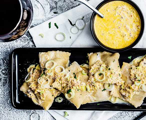 Ravioles aux champignons et aux châtaignes