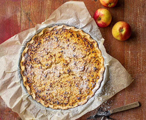 Wähe mit geriebenen Äpfeln