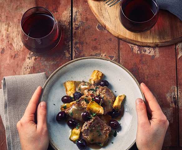 Manzo ai carciofi e olive a Cottura Lenta