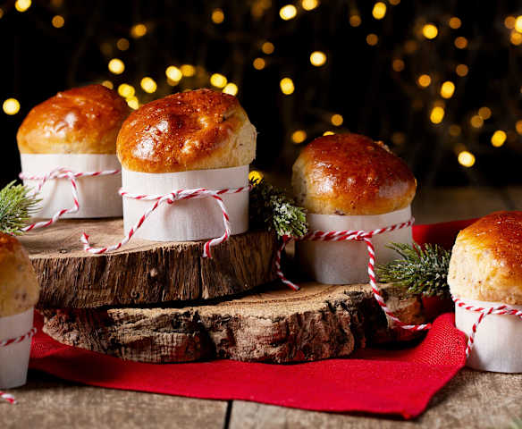 Mini Cherry Panettones