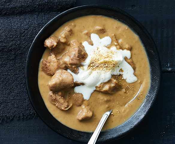 Kalbsrahmgulasch mit Steinpilzen