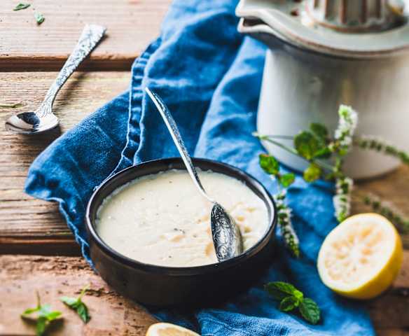 Crème dessert citron et menthe