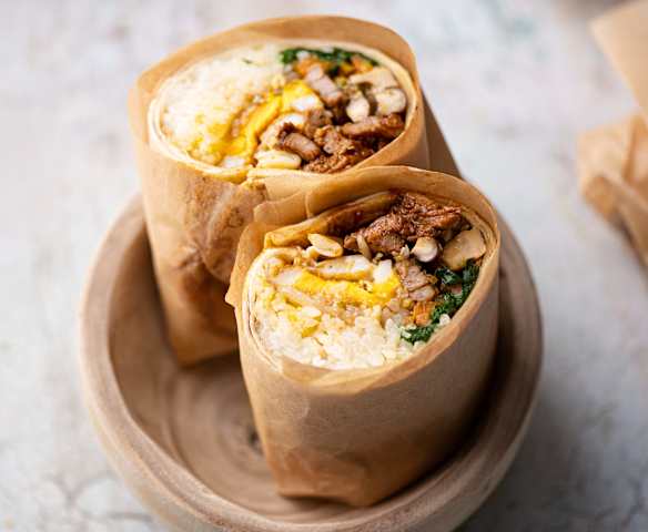 Bibimbap burrito Bibimbap burrito