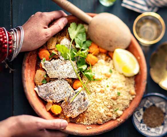 Tajine de dorade à la chermoula